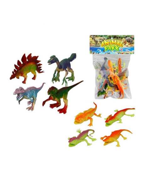 DINOZAURY I JASZCZURKI - 8 szt.