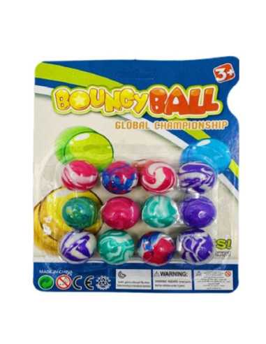 PIŁECZKI KAUCZUKOWE "BOUNCY BALL - 1"- 12 szt.