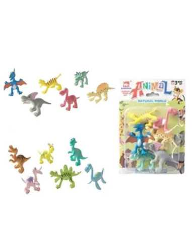 MINI ZWIERZĄTKA "DINOZAURY - BOX" - 6 szt.
